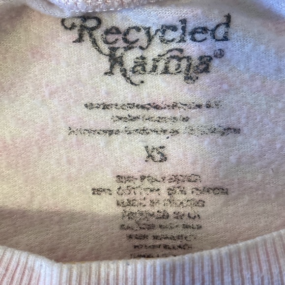 Recycled Karma AC/DC Highway To Hell Sweatshirt Pink XS - Picture 5 of 9